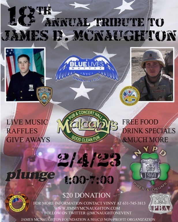 A fundraiser on Feb. 4 will raise money in honor of Staff Sgt. James McNaughton, who was killed in action in Iraq in 2005.